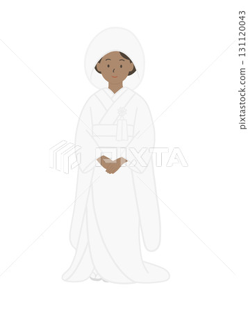 身穿日本傳統婚紗的新娘插圖 131120043