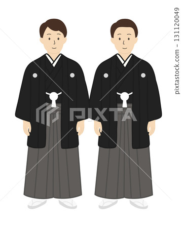 Same-sex marriage - Illustration of a bride and groom in Japanese traditional wedding attire - LGBTQ homosexuals Same-sex marriage - Illustration of a bride and groom in Japanese traditional wedding attire - LGBTQ homosexuals 131120049