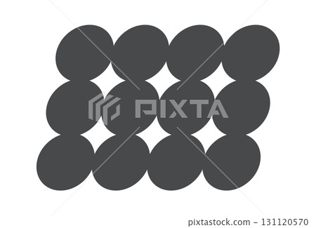 Black repeated circles square shape 131120570