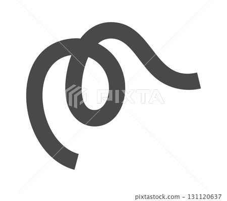 Black loop retro y2k element 131120637