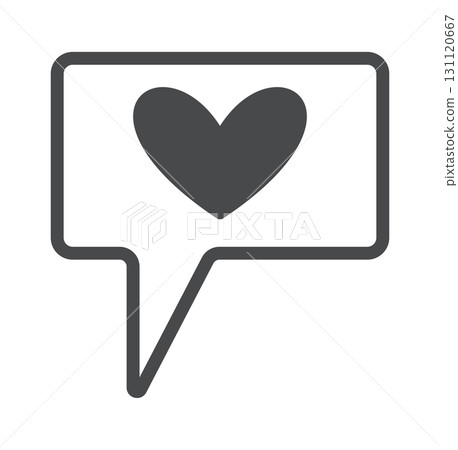 Speech bubble romantic message design Speech bubble romantic message design 131120667