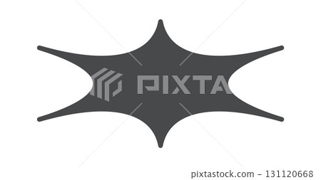 Black y2k element decorative form 131120668