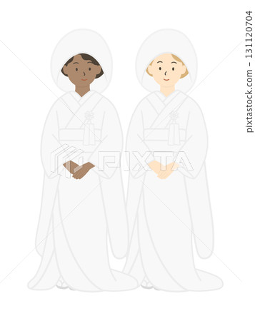 日式同性婚姻婚禮插畫 日式同性婚姻婚禮插畫 131120704