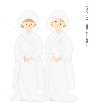 日式同性婚姻婚禮插畫 131120718