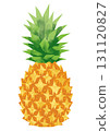 Paper-cut style pineapple 131120827