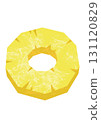 Paper-cut style pineapple 131120829