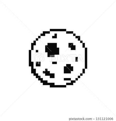 Mosaic cookie icon in pixel art style with retro sprite design and simple cartoon detail Mosaic cookie icon in pixel art style with retro sprite design and simple cartoon detail 131121006