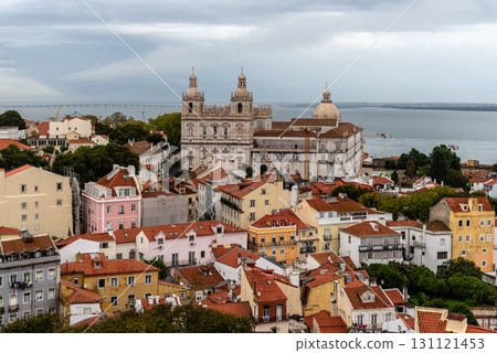 Lisbon Monastery and Cityscape 131121453