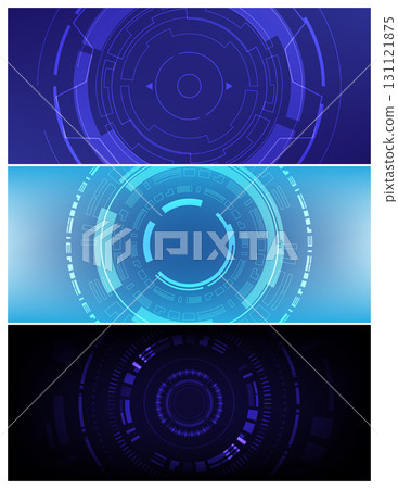 Digital HUD technology background 131121875