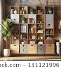 Stylish wall storage 131121996