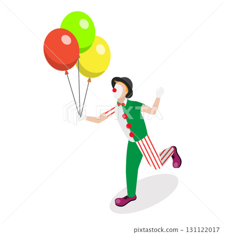 3D Isometric Flat Vector Set of Clowns, Collection of Funny and Colorful Circus Cartoon Characters. Item 5 3D Isometric Flat Vector Set of Clowns, Collection of Funny and Colorful Circus Cartoon Characters. Item 5 131122017