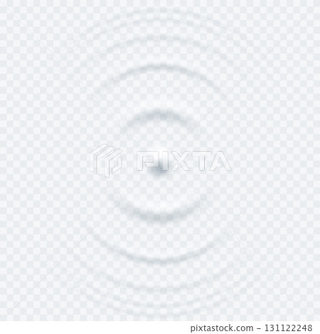 Water, milk, cream waves background. Top view of circular ripples of white cream. Transparent radar waves or signal ripple. Abstract vector illustration Water, milk, cream waves background. Top view of circular ripples of white cream. Transparent radar waves or signal ripple. Abstract vector illustration 131122248