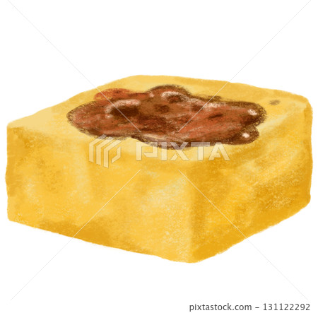 yellow turmeric powder tofu healthy food watercolor illustration painting yellow turmeric powder tofu healthy food watercolor illustration painting 131122292