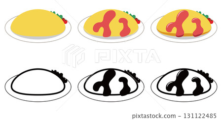 煎蛋飯圖標集 131122485