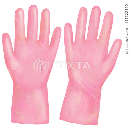 Simple rubber glove illustration 131122520