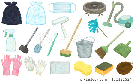 例證套清潔工具 131122524