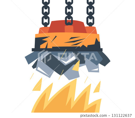 Metallurgy and Industrial Steel Production and Metalworking Equipment Vector Illustration Metallurgy and Industrial Steel Production and Metalworking Equipment Vector Illustration 131122637