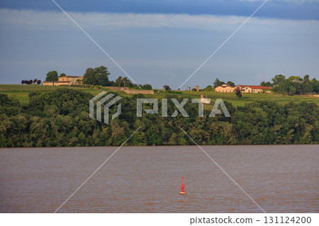 the garonne river and the city of Bordeaux 131124200