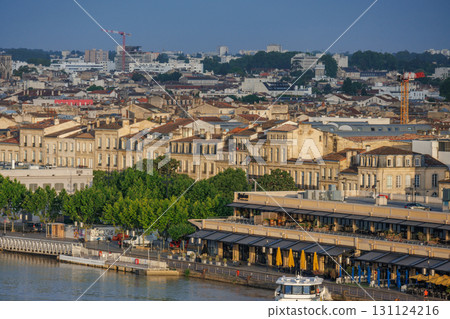 the garonne river and the city of Bordeaux the garonne river and the city of Bordeaux 131124216