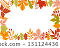 Fall background with colorful leaves 131124436