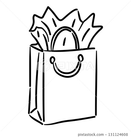 Gift bag with tissue paper Line Art Illustration for Bachelorette Party Celebration Festive Drink Outline Drawing for Invitations Greeting Cards and Party Decor Gift bag with tissue paper Line Art Illustration for Bachelorette Party Celebration Festive Drink Outline Drawing for Invitations Greeting Cards and Party Decor 131124608