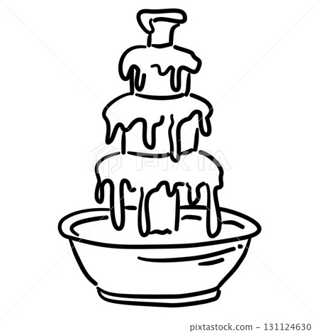 Chocolate fountain Line Art Illustration for Bachelorette Party Celebration Festive Drink Outline Drawing for Invitations Greeting Cards and Party Decor Chocolate fountain Line Art Illustration for Bachelorette Party Celebration Festive Drink Outline Drawing for Invitations Greeting Cards and Party Decor 131124630