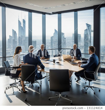 Roundtable Business Meeting with Executives Roundtable Business Meeting with Executives 131124814