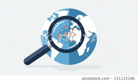 A painting symbolizing international energy and scientific risk 131125186