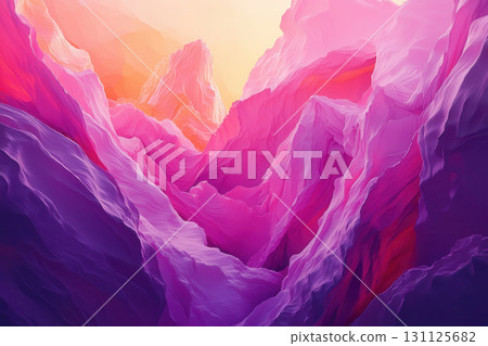 Abstract rippling gradients in vibrant pink and purple hues create calming energy, evoking sense of peace and tranquility in this stunning landscape Abstract rippling gradients in vibrant pink and purple hues create calming energy, evoking sense of peace and tranquility in this stunning landscape 131125682