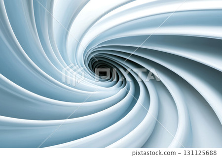 Abstract spirals of light cascading in rhythmic loops create tranquil and mesmerizing visual experience. smooth curves and soft colors evoke sense of calm and depth Abstract spirals of light cascading in rhythmic loops create tranquil and mesmerizing visual experience. smooth curves and soft colors evoke sense of calm and depth 131125688