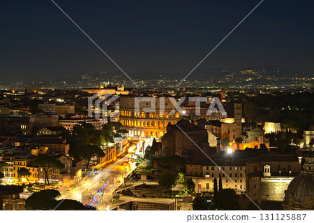 View on the Collosseum from Altare della Patria 131125887