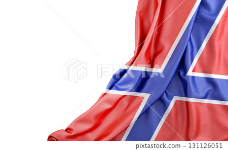 Flag of Novorossiya with empty space on the left. Isolated. 3D Rendering Flag of Novorossiya with empty space on the left. Isolated. 3D Rendering 131126051