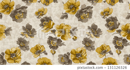 春天的黃色花朵和空白背景、柔和的黃色花朵和影印空間 春天的黃色花朵和空白背景、柔和的黃色花朵和影印空間 131126326