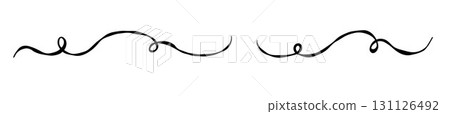 Corrugated Waves. Openwork Line textured doodle. Wavy vignette ornament pattern. Scribble hand-drawn. Vector illustration. Not AI Corrugated Waves. Openwork Line textured doodle. Wavy vignette ornament pattern. Scribble hand-drawn. Vector illustration. Not AI 131126492