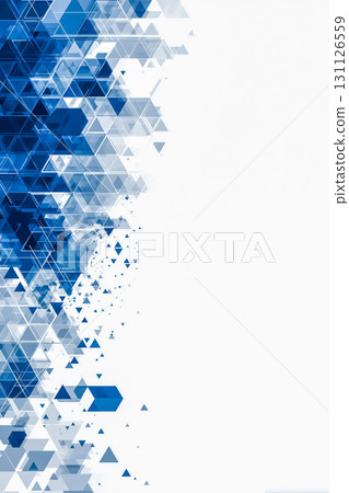 美麗的漸層藍色圓點圖案，酷炫的背景素材 131126559