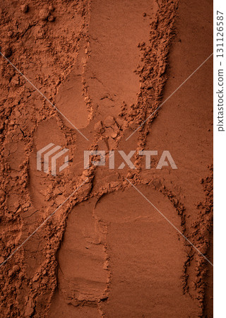 Cocoa powder chocolate texture background 131126587