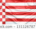 Flag of the Free Hanseatic City of Bremen,Germany. 3D Rendering 131126787