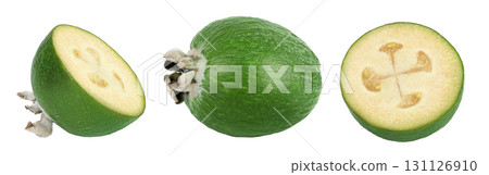 Feijoa fruit isolated on white background 131126910