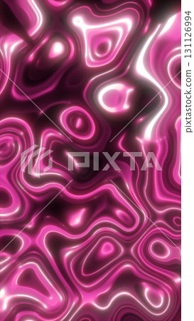 Abstract pink glowing fluid pattern with soft light reflections, creating a vibrant, dynamic surface Abstract pink glowing fluid pattern with soft light reflections, creating a vibrant, dynamic surface 131126994