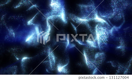 Abstract glowing blue energy particles forming dynamic waves and streams of digital light 131127004