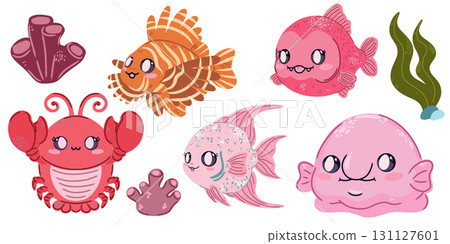 set of sea animals 131127601