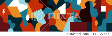 Group of people modern society abstract illustration Group of people modern society abstract illustration 131127834