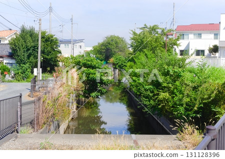 Along the Hachijo Waterway, Koshigaya City, Saitama Prefecture September 2025 131128396