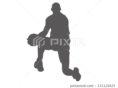 籃球運動員剪影 131128425