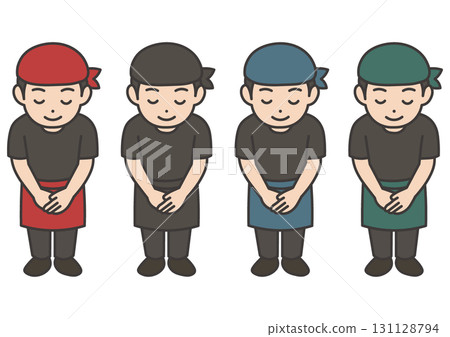 鞠躬居酒屋服務生套裝 131128794