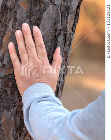 Feeling and connecting with the natural world. 131128821