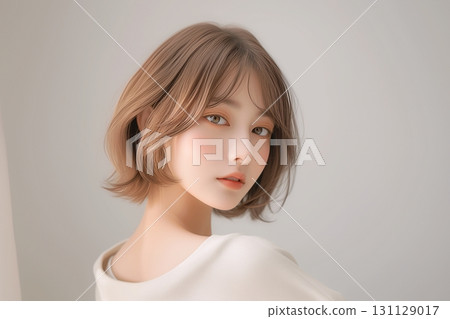 巧克力棕色染髮的女人，髮色，髮型 131129017