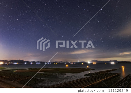 瀨戶內旭沙裡的冬季星空 131129249