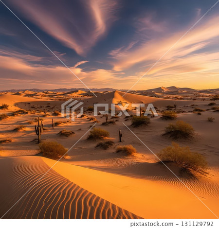 Stunning Desert Landscape at Sunset Ai Generated Stunning Desert Landscape at Sunset Ai Generated 131129792