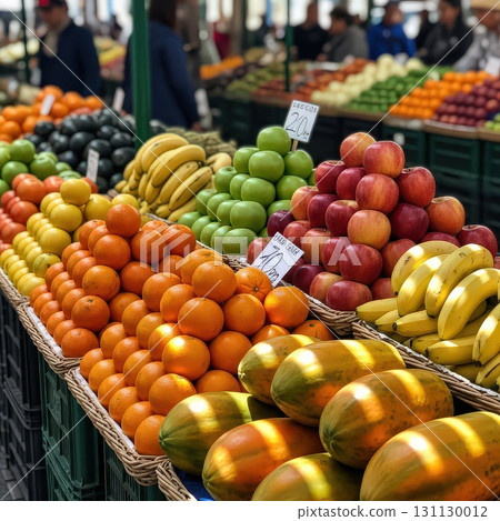 Colorful Fruit Market Display Ai Generated 131130012